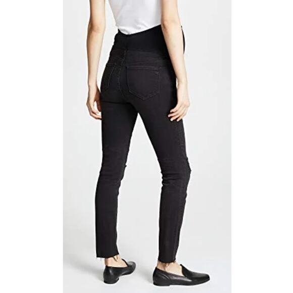 MADEWELL MATERNITY Over The Belly Skinny Jeans Size 23 High Rise Black Sea - Picture 3 of 10